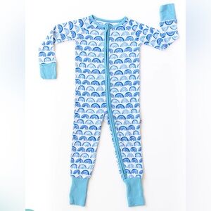 Little Sleepies Blue Rainbows Zippy 6-12